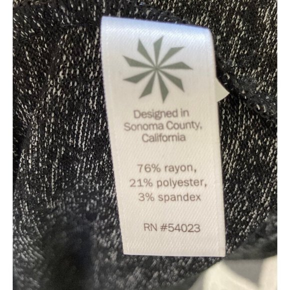 *Athleta Dark Marl Pose Wrap Cardigan Womens X-Small Black Long Sleeve Soft - Picture 7 of 7